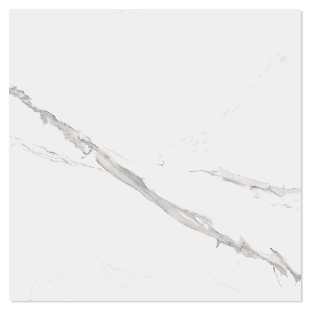 Marmor Gulvflis Lucid Hvit Polert 60x60 cm